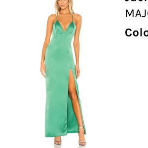 MAJORELLE Green Jackson gown